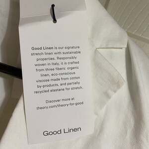 Theory Good Linen Eco Crunch OS PKT JKT U White Blazer